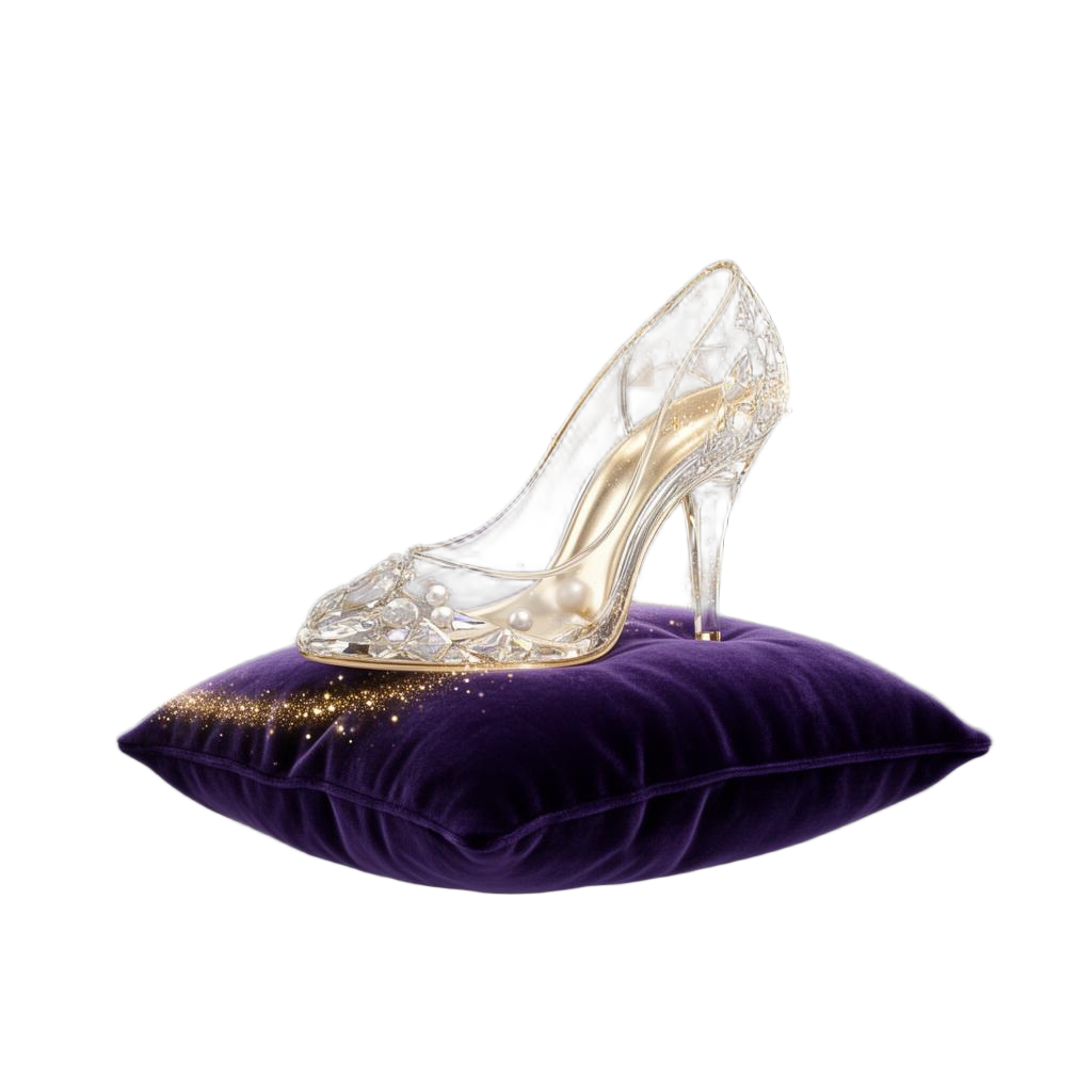 Sapatinho de cristal — convite Cinderela